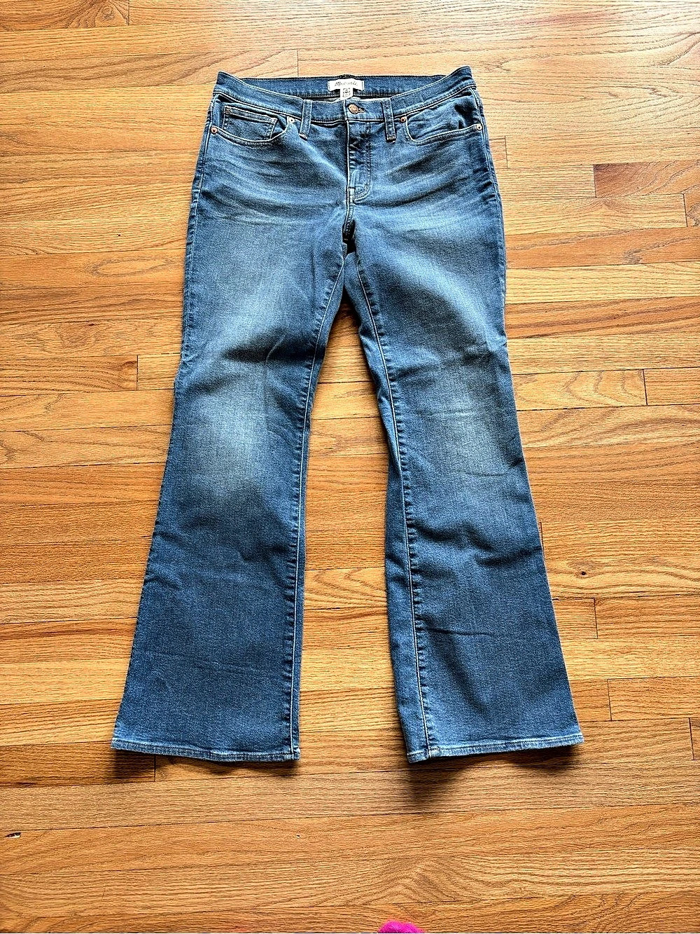 Madewell Low-Rise Skinny Flare Jeans Blue Waist 30
